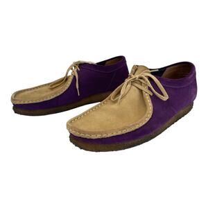 Clark’s X Supreme Purple And Tan Suede Wallabies Size 11